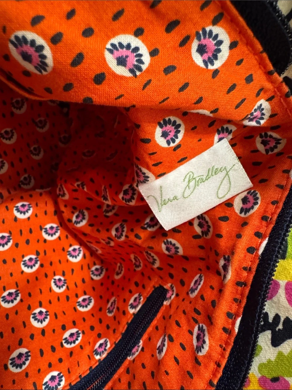 Vera Bradley Multicolor Quilted Floral Handbag Shoulder Bag